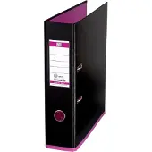 Pierre by Elba Chemise myColour, largeur du dos : 80 mm, noir-rose DIN A4, couverture extérieure (A4, 80 mm, 1 pcs)