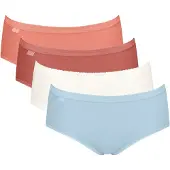 Sloggi Slip bleu ciel / saumon / merlot / blanc