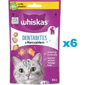 Whiskas Dentabites 6x40g friandises dentaires pour chats adultes