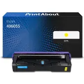 PrintAbout Toner compatible pour Ricoh 406055 (406106) - Jaune