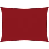 vidaXL Voile de parasol tissu oxford rectangulaire 3x5 m rouge