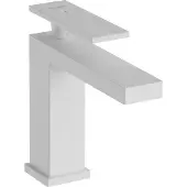 Hansgrohe robinet de lavabo monocommande Tecturis E, finition blanc mat, avec technologie CoolStart et système de bonde à coulisseur