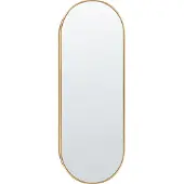 Beliani Miroir AZEVILLE 46 cm 122 cm Métal Doré