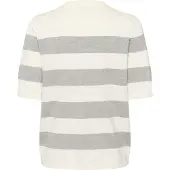 Kaffe Pull-over 'KALizza' gris / blanc cassé