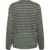 Kaffe Chemisier 'KA Sary Tilly' bleu nuit / vert / blanc