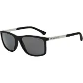 Emporio Armani Lunettes de soleil '0EA4058' noir / argent