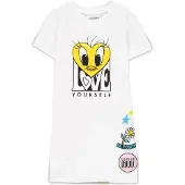 Difuzed Filles, T-shirt, Looney Tunes (Kids) - Robe chemise fille - 110/116, Blanc, (110, 116)