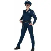 MOM Police Woman Costume Bleu S Enfants