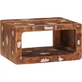 vidaXL Tables de chevet 45 x 30 x 24 cm bois de récupération massif
