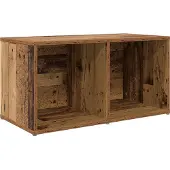vidaXL Meuble TV mural Marron 72 x 35 x 37 cm Matériau dérivé du bois