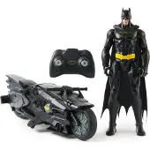 Batman DC Comics DCR DCR RDC 12in Core Batcycle RC GML, Moto, 4 ans/années, Plastique, Noir