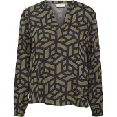 Kaffe Chemisier 'KAJalie' kaki / noir