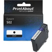 PrintAbout Cartouche compatible pour Epson 502 (C13T02V14010) - Noir