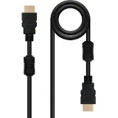 Nanocable NANO CABLE HDMI V1.4 (ALTA VELOCIDAD / HEC) avec FERRITA, A/M-A/M, 1.8 M noir