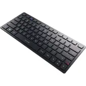 Cherry KW 9200 MINI - Clavier - sans fil - 2.4 GHz, Bluetooth 5.0 - AZERTY - Belge - commutateur : SX - noir