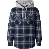 Superdry pour homme. M4011032A Veste Surplus Hooded Check navy (L), Casuel, Coton, Manche longue, Marine