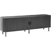 Beliani Meuble Tv Bradley Noir
