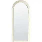 Beliani Miroir DIJON 80 cm 170 cm Bois Blanc cassé
