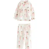 Next Pyjama marron / rose / rosé / blanc naturel
