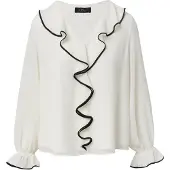 s.Oliver Black Label Chemisier noir / blanc