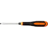 Irimo ERGO Schraubendreher für Schlitzschrauben mit durchgehender Klinge und schlagfestem Griff, 0,8 mm