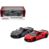 KINSMART Corvette police/gendarmerie 1:36 MIX -