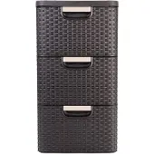 Keter Bibliothèque à tiroirs STYLE brun foncé