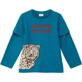s.Oliver T-Shirt crème / bleu ciel / rouge / noir