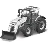 Bburago 18-31638 Valtra N174 Μεταλλικό Ρεπλίκα Τρακτερ ασπρο-μαυρο με Φορτωτή κλίμακα 1:32 για 4+ Ετ