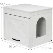 Relaxdays Katzenschrank für Katzenklo