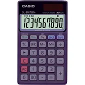 Casio Calculatrice de poche SL-310TER+ 10 chiffres solaire/pile (Fonctionnement sur piles, Panneau solaire)