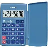 Casio Petit-FX LC-401LV - Calculatrice de poche - 8 chiffres - pile - bleu