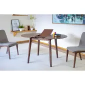 PIB Petite table à rallonge en noyer Cristina