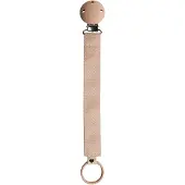 BIBS Bavoirs Attache-sucette Ruban, pendentif tétine, ruban, Blush, 1 pièce