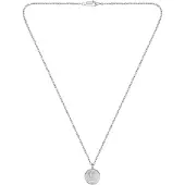 BOSS Collier argenté avec médaillon à monogramme Double B