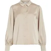 Vila Enna Ravenna Long Sleeve Shirt Beige 38 Femme