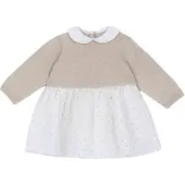 Chicco Robe beige / jaune / blanc