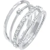 Elli Parure de bijoux 'Kristall' argent