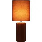 Searchlight Lampe de table orange Groove céramique
