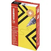 Stabilo Roller - worker+ - medium - pack de 10 - vert (Orange, Vert, 10x)