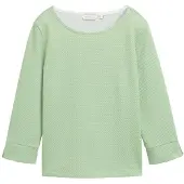 Tom Tailor 1045521 Structured Sweatshirt Vert L Femme