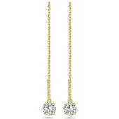 SPARKLE14 Transit Rurots Zirkonia - 4 - Gold, (Or 14 carats)
