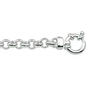 GLAMS armband jasseron 5,5 mm - Zilver, (Argent)