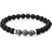 True Rebels Bracelet gris / noir / argent