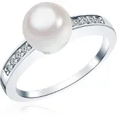 Rafaela Donata Bague argent / transparent / blanc