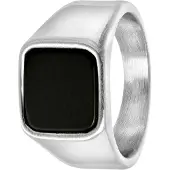 Lucardi Bague noir / argent