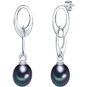 Valero Pearls Boucles d'oreilles gentiane / argent