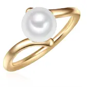Valero Pearls Bague or / blanc perle
