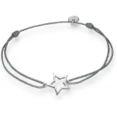Glanzstücke Bracelet gris foncé / argent
