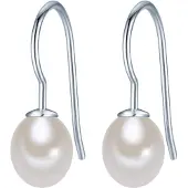 Valero Pearls Boucles d'oreilles argent / blanc perle
